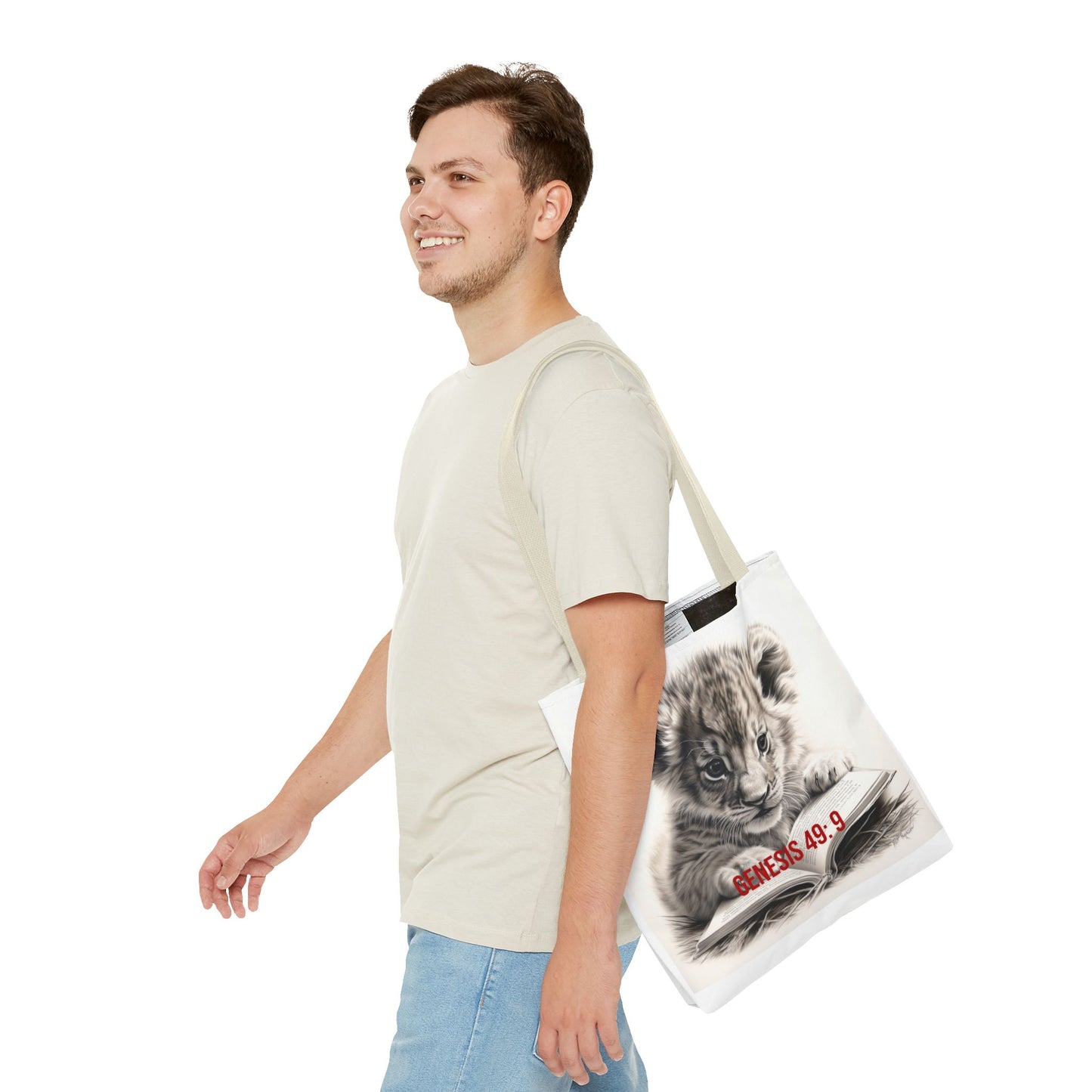 Genesis 49:9 Lion of Judah Tote Bag