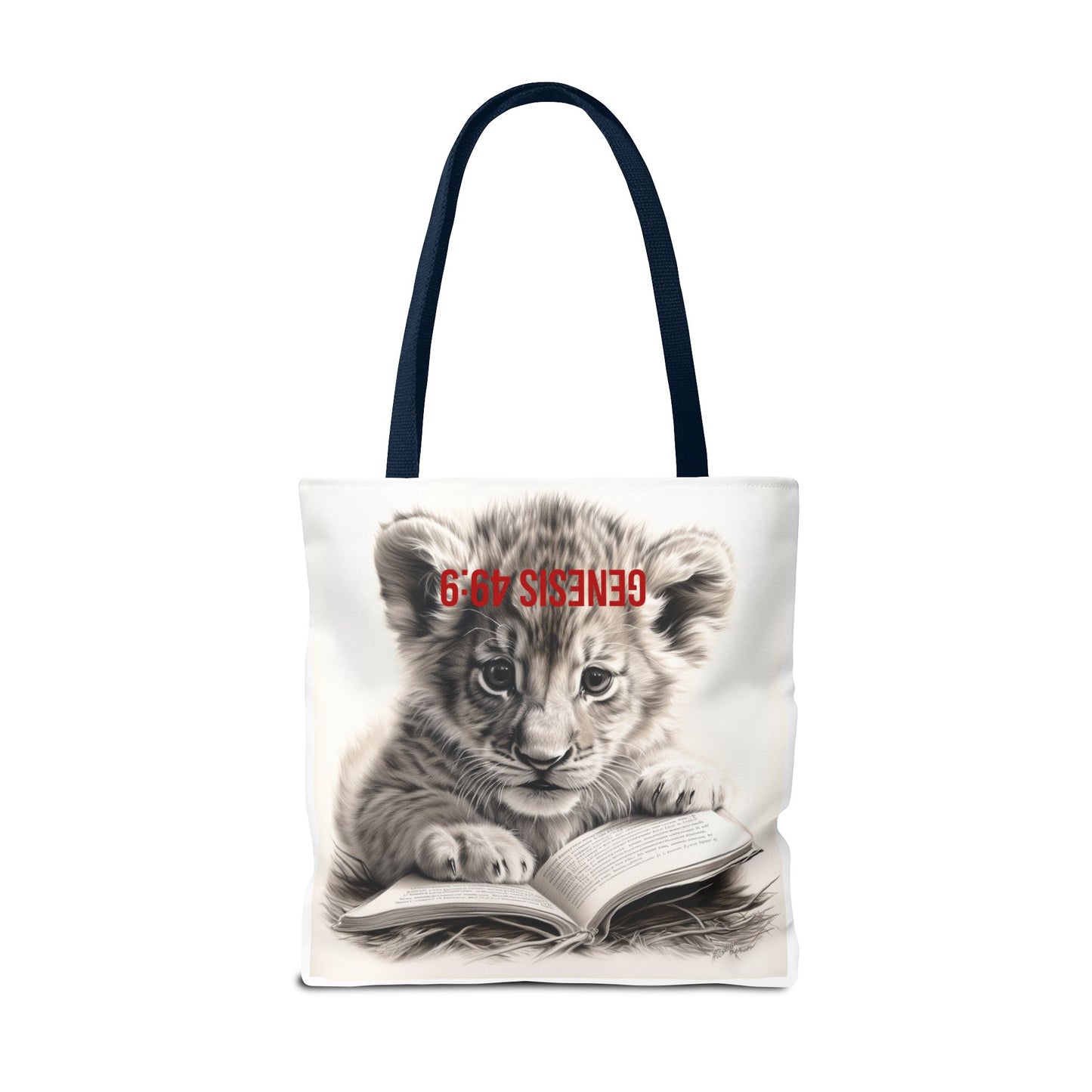 Genesis 49:9 Lion of Judah Tote Bag