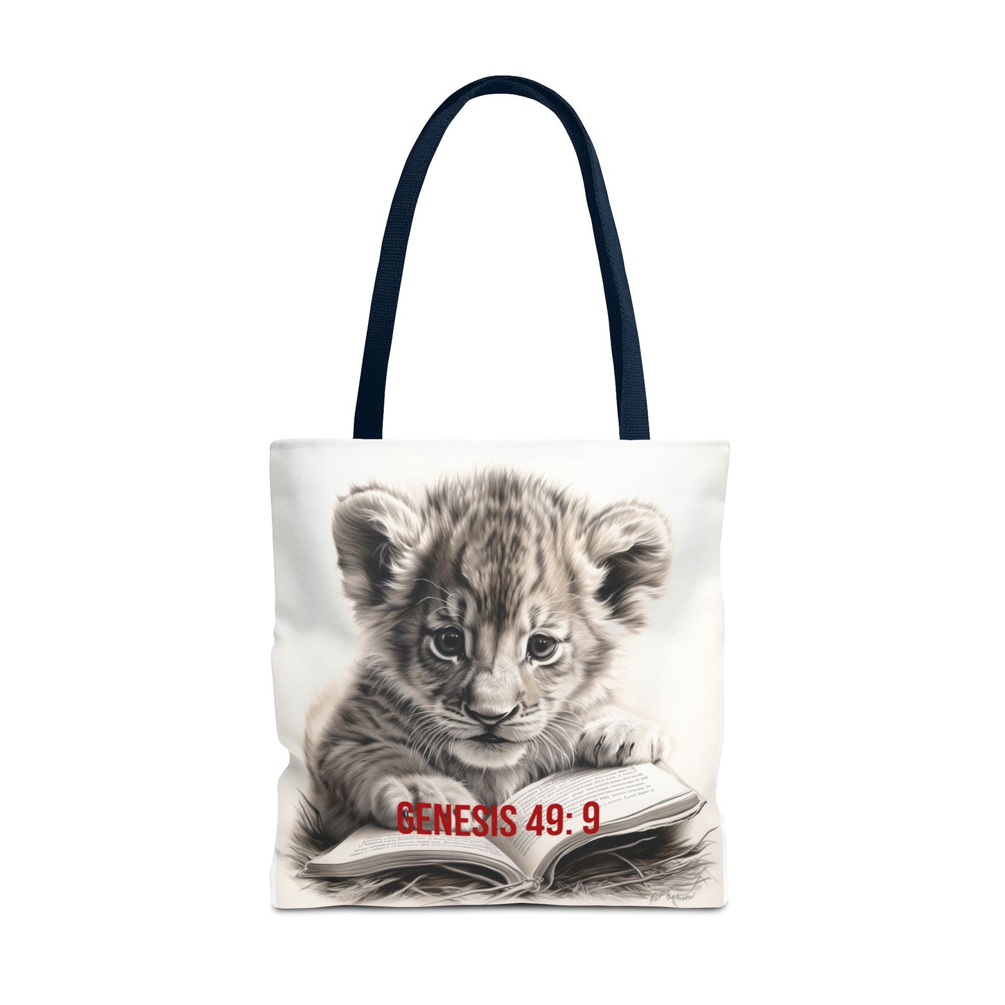 Genesis 49:9 Lion of Judah Tote Bag