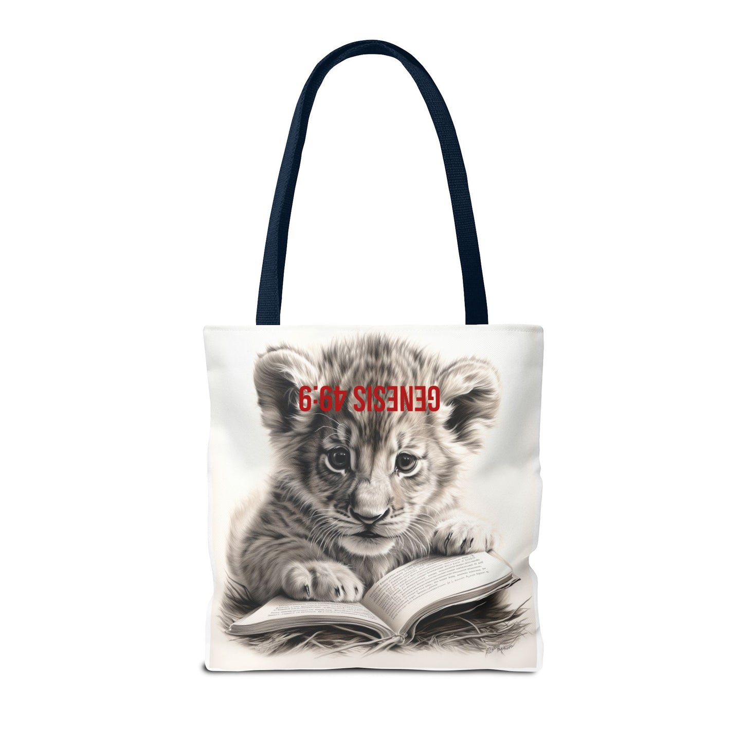 Genesis 49:9 Lion of Judah Tote Bag