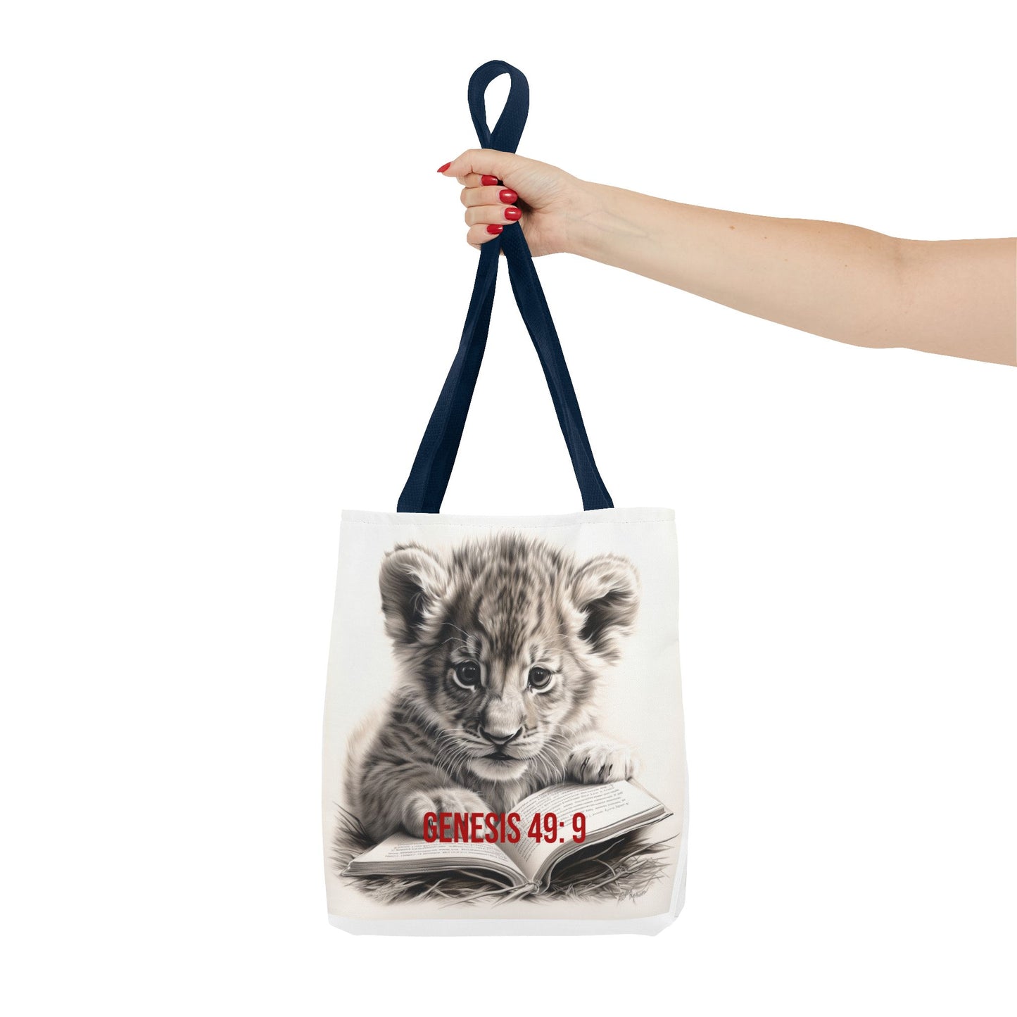 Genesis 49:9 Lion of Judah Tote Bag