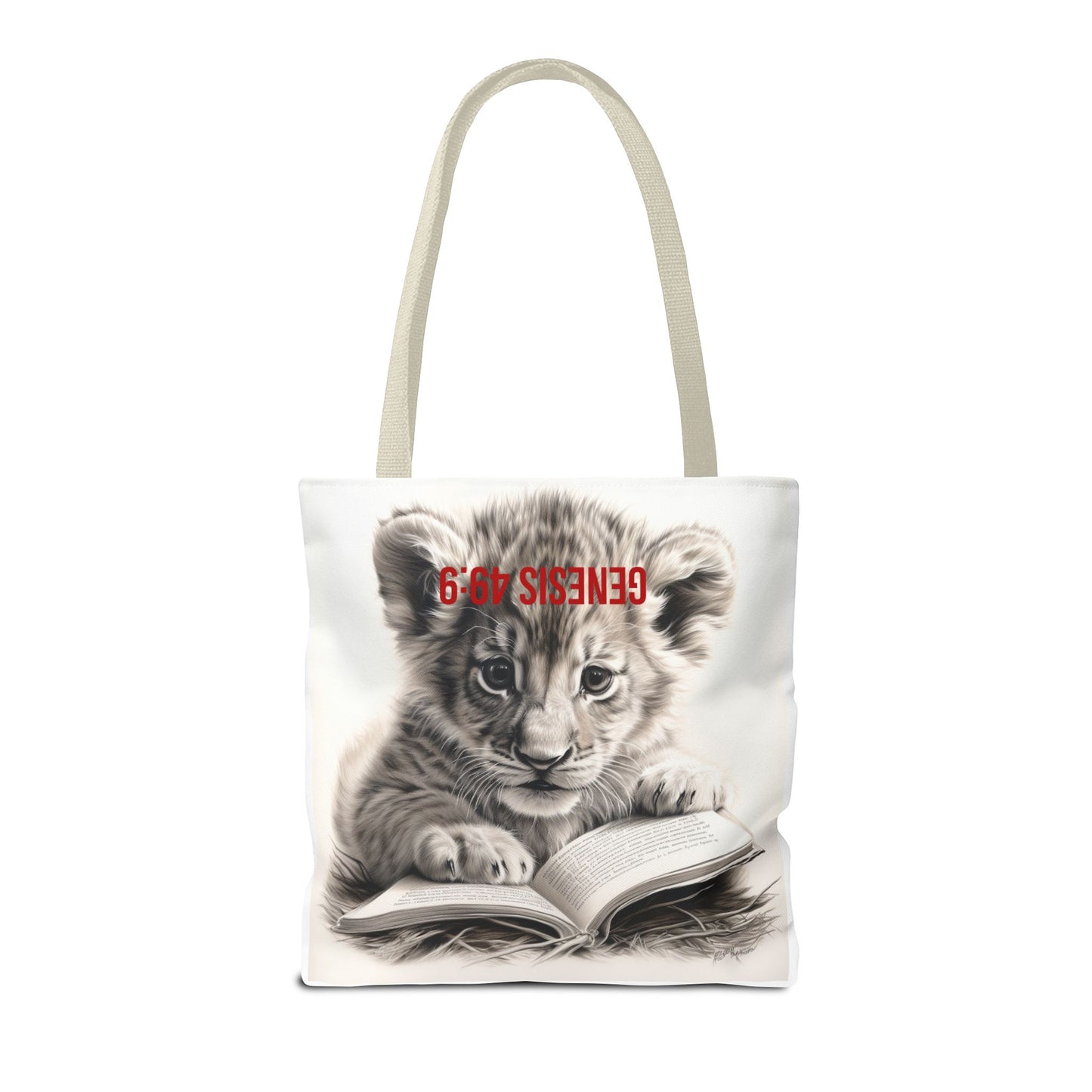 Genesis 49:9 Lion of Judah Tote Bag