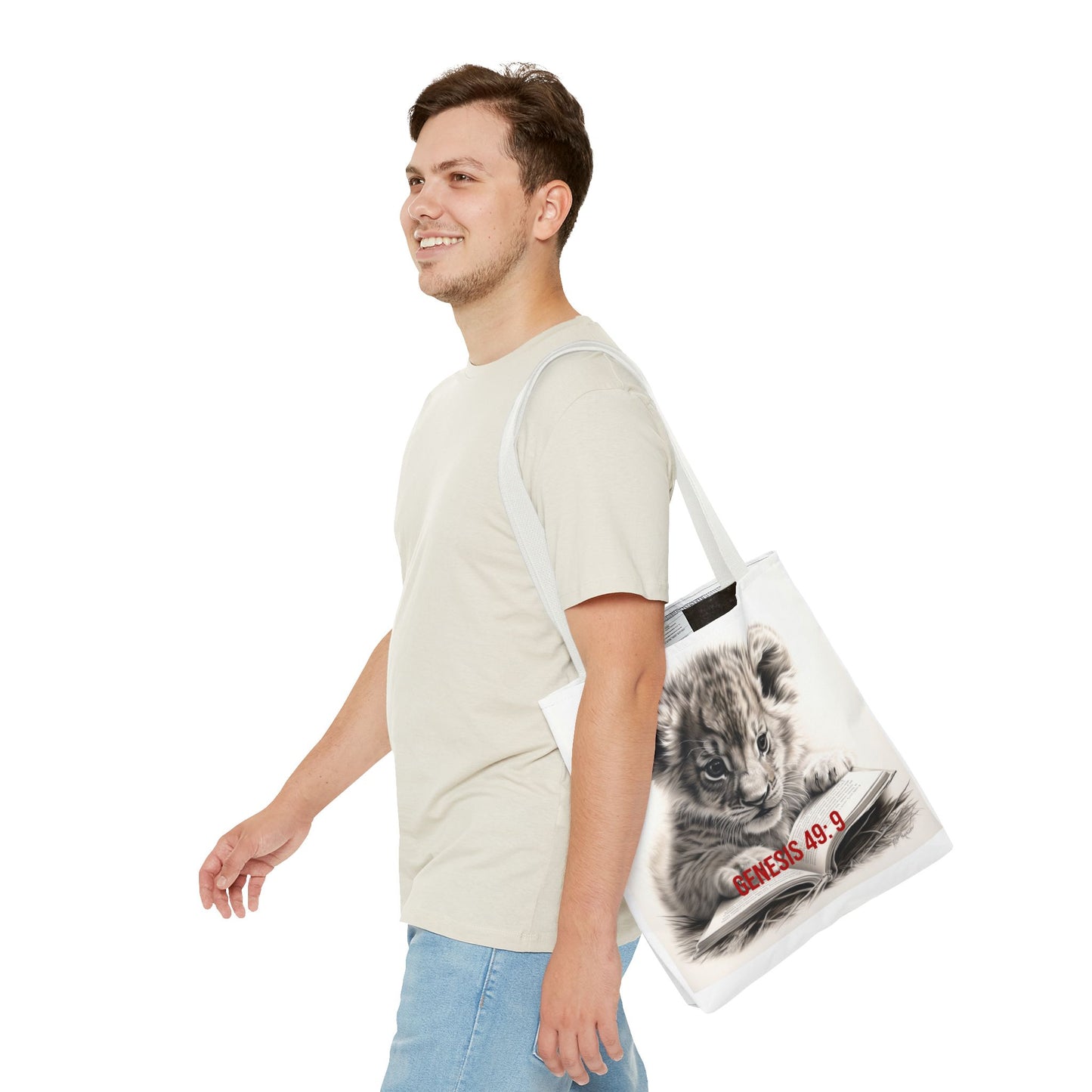 Genesis 49:9 Lion of Judah Tote Bag
