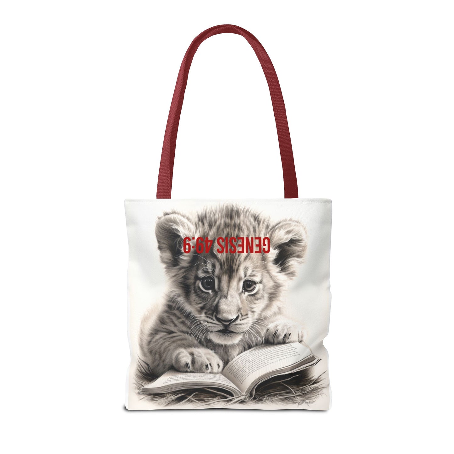 Genesis 49:9 Lion of Judah Tote Bag
