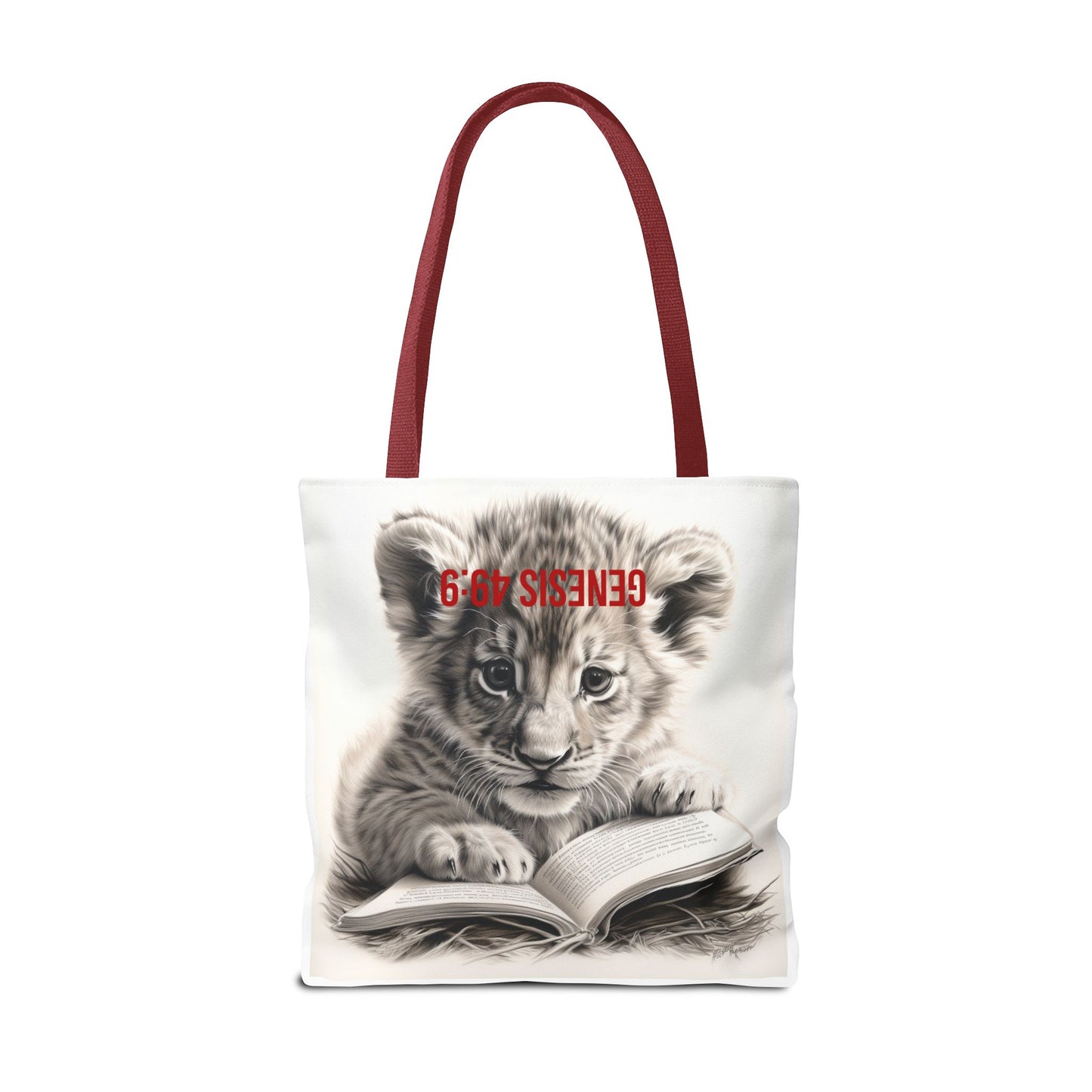 Genesis 49:9 Lion of Judah Tote Bag